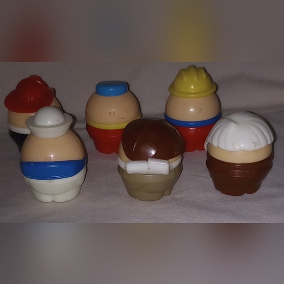 Little Tikes Toddle Tots Vintage Toy Figure 6 Count Lot - Picture 2 of 2
